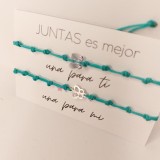 Dúó pulseras amigas "Juntas es mejor"