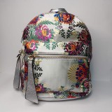 Mochila de tela fallera «Arde Valencia» (Plata)